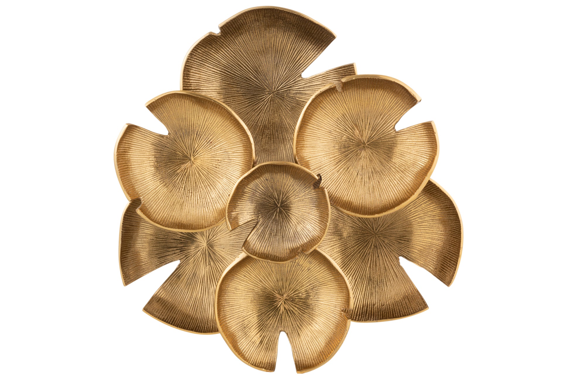 WALL DECORATION CIRCLES ALUMINIUM GOLD