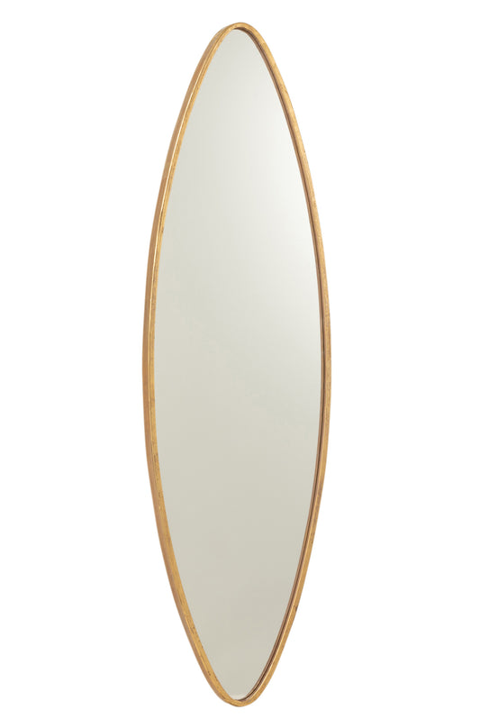 MIRROR OVAL IRON/MIRROR GOLD LARGE