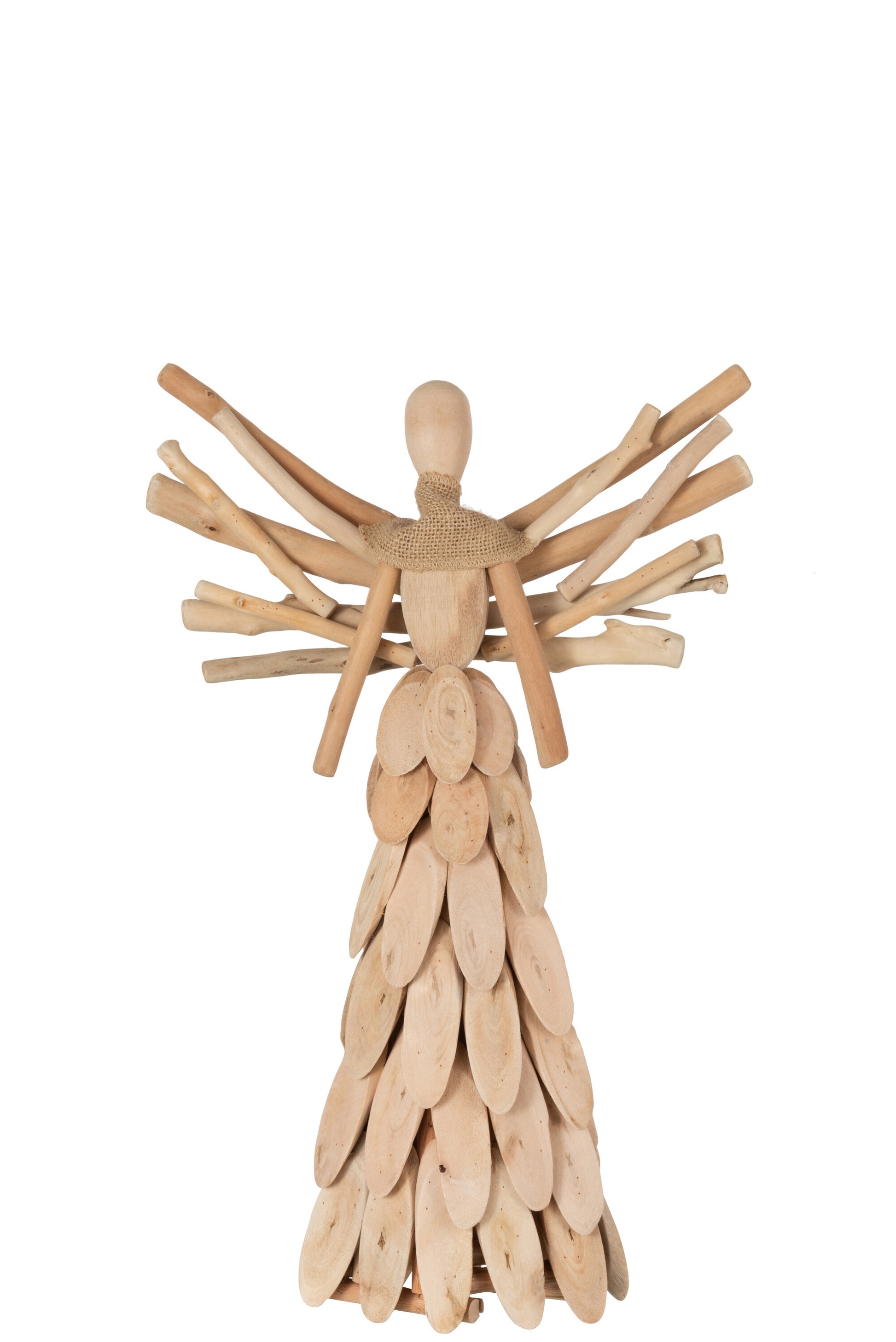 ANGEL+SCARF BRANCHES WOOD NATURAL MEDIUM