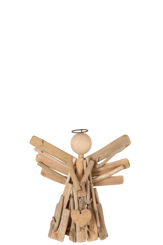 ANGEL+HEART BRANCHES WOOD NATURAL LARGE