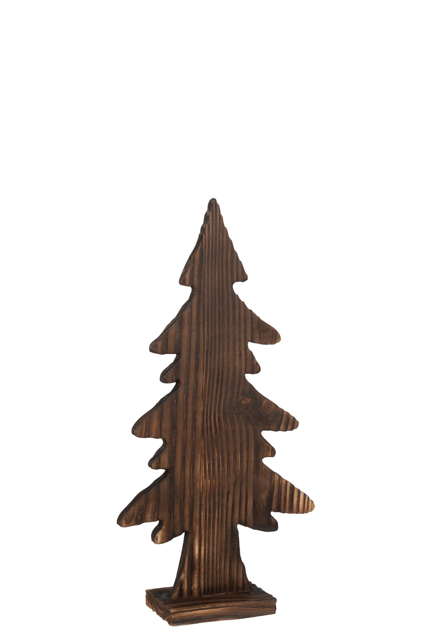 CHRISTMAS TREE ON FOOT WOOD BROWN SMALL