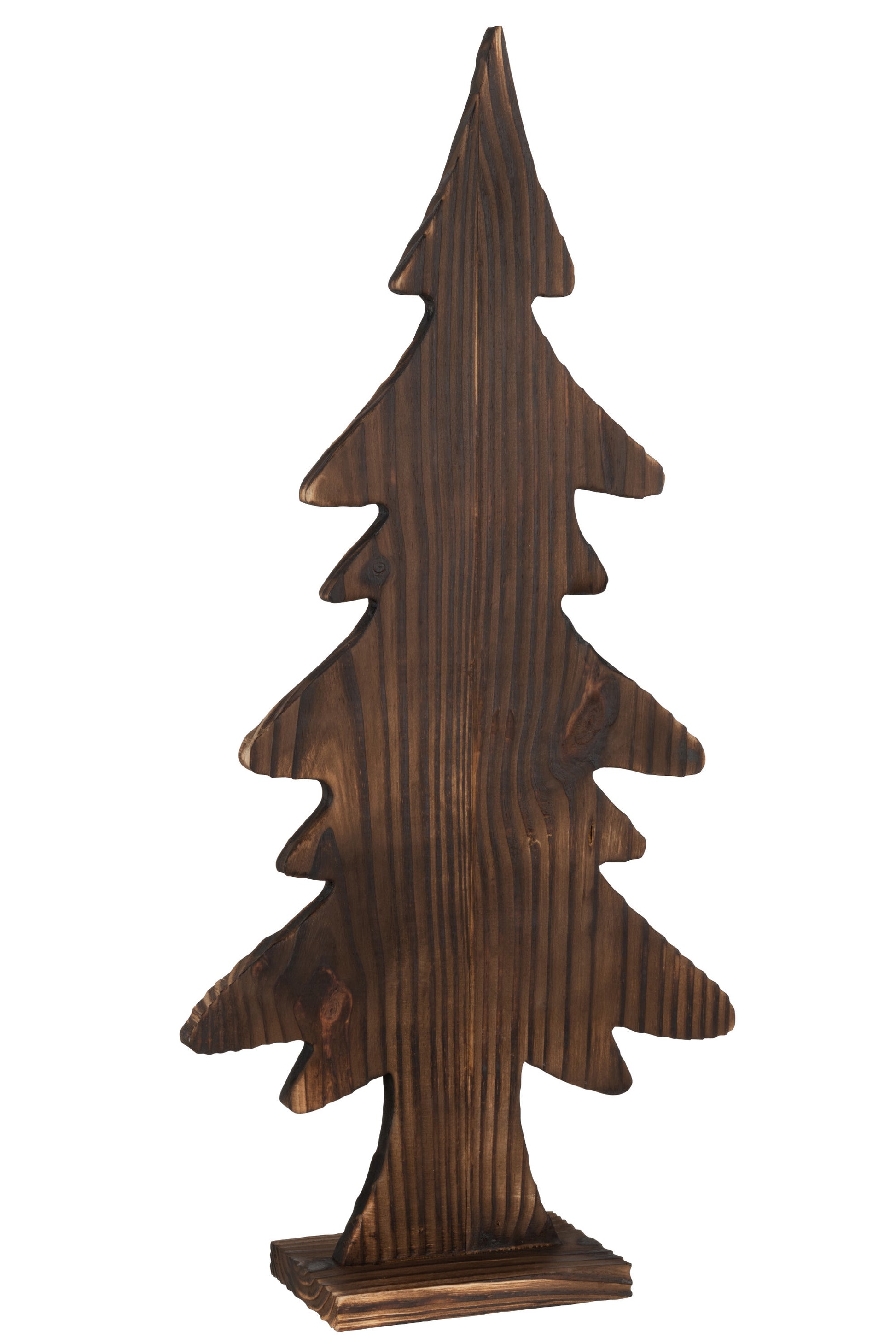 CHRISTMAS TREE ON FOOT WOOD BROWN LARGE