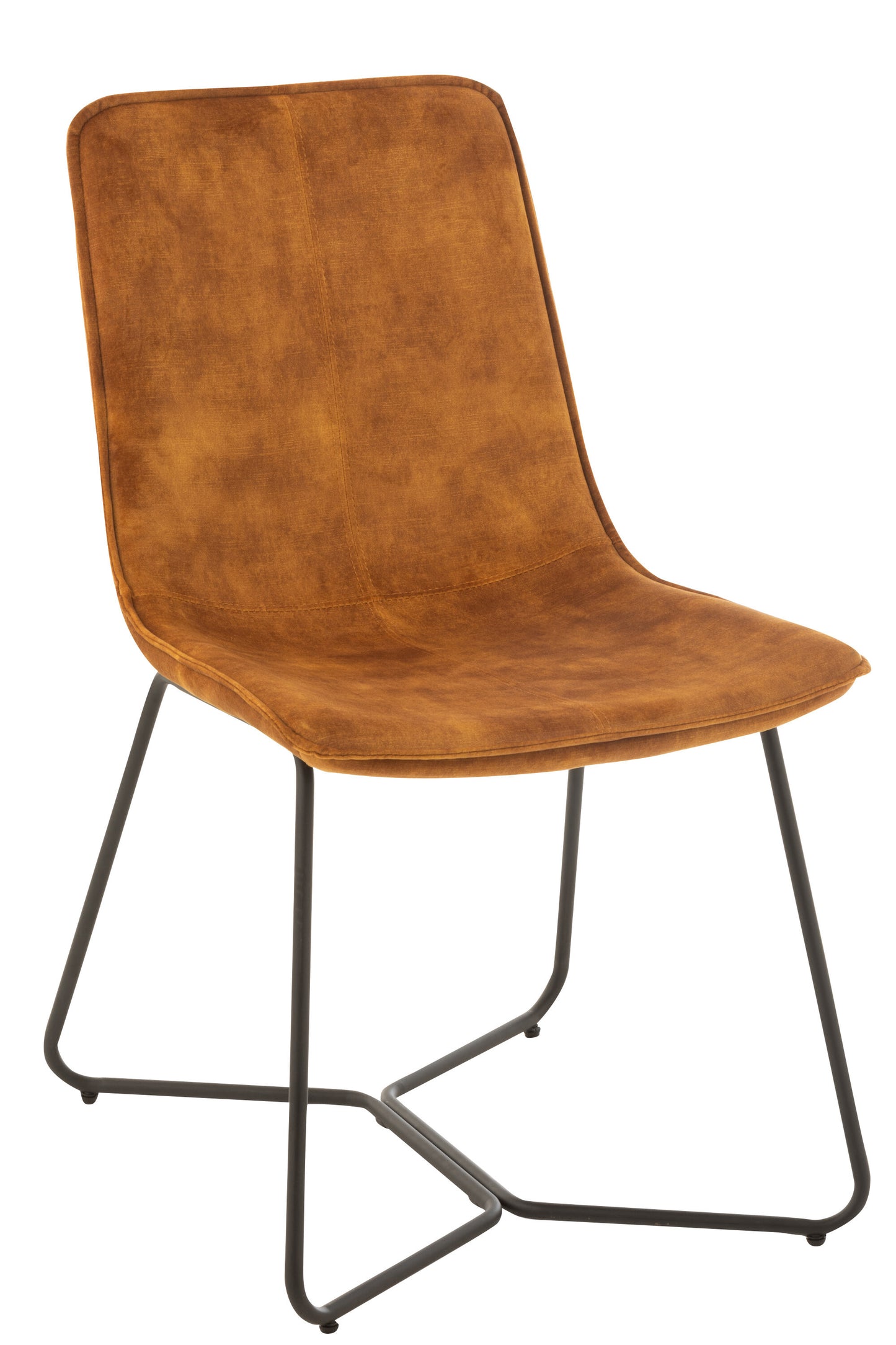 CHAIR CATIA METAL/TEXTILE OCHRE