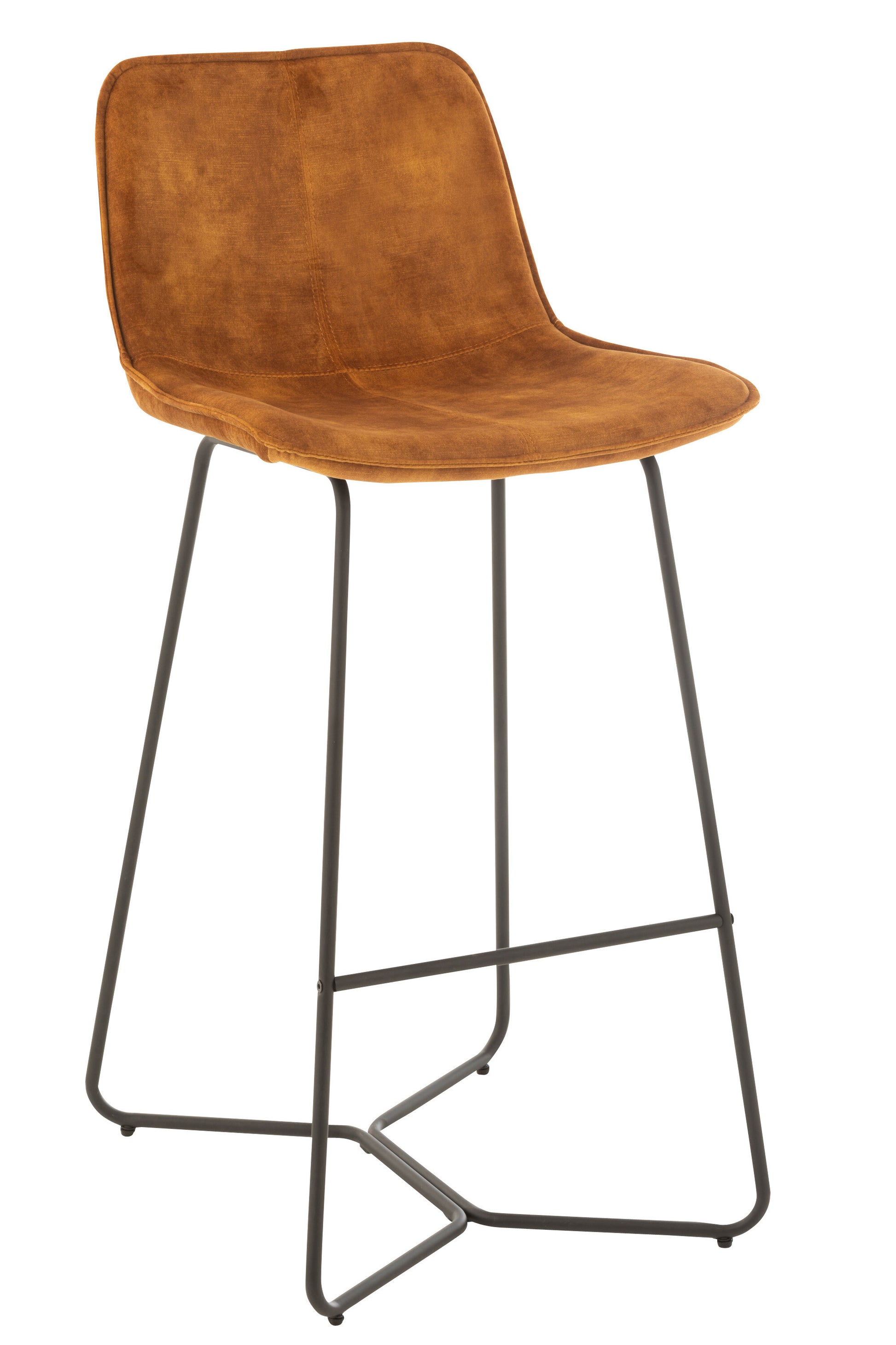 BARCHAIR LAURENT METAL/TEXTILE OCHRE