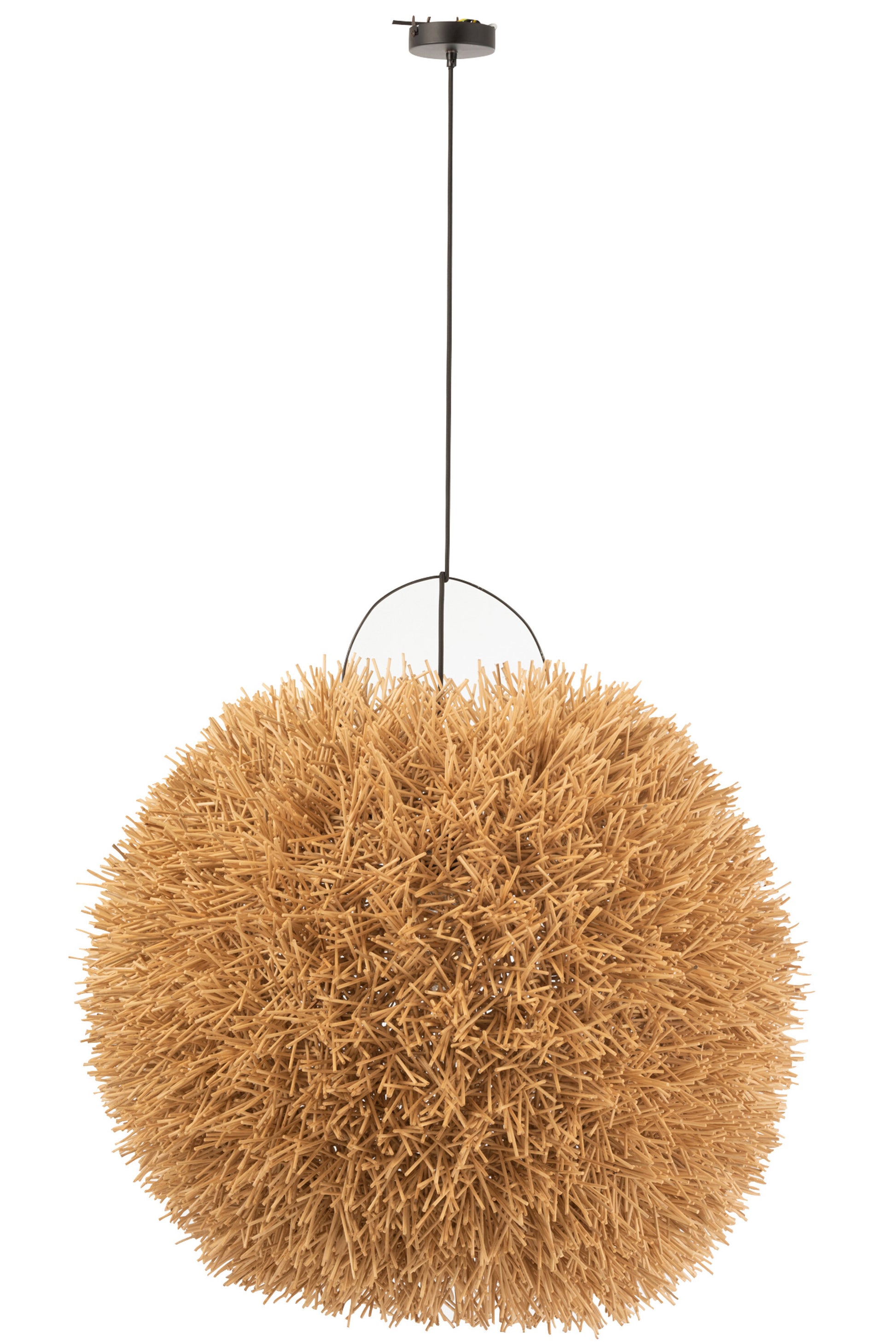 HANGING LAMP KATE ROUND RATTAN NAT MEDIUM