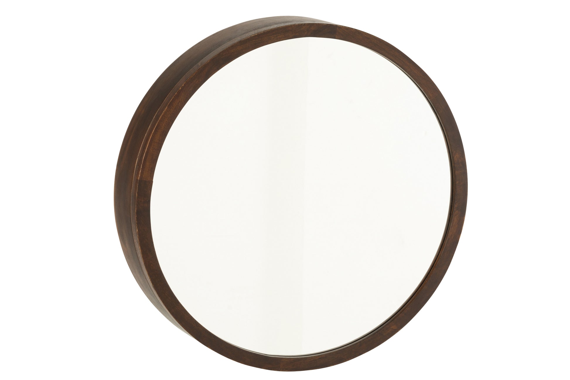 MIRROR SLIDABLE WALL RACK CONIE MANGO WOOD DARK BROWN