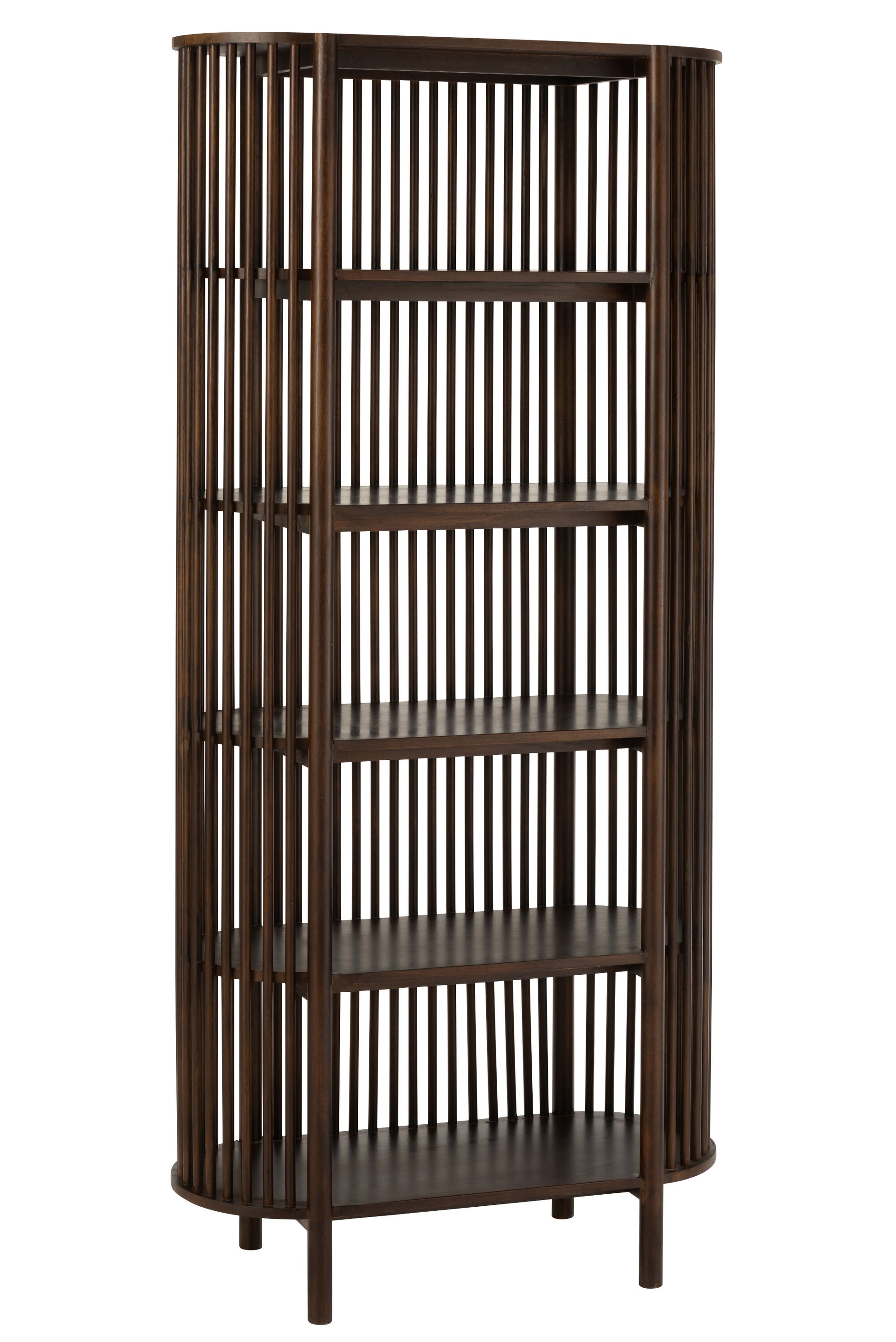 RACK CONIE 5 SHELVES MANGO WOOD DARK BROWN