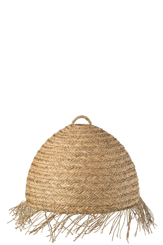 HANGING LAMP ORB SEAGRASS NATURAL