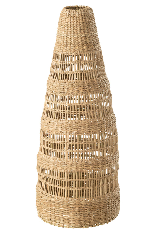 LAMPSHADE BOTTLE SHAPE SEAGRASS NATURAL