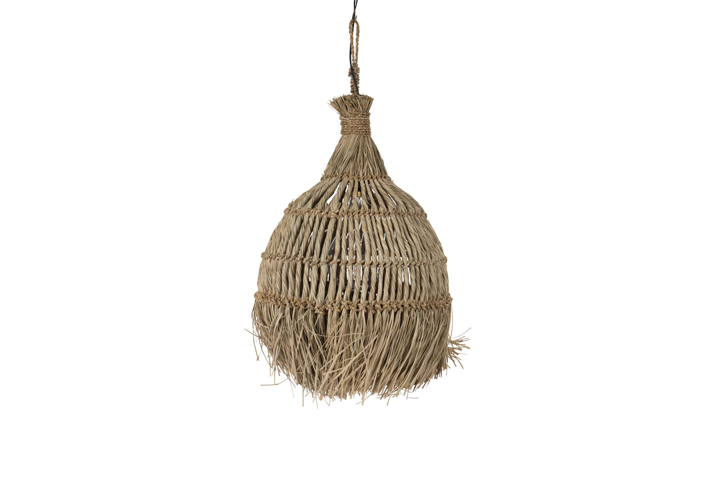 HANGING LAMP TWIST GRASS NATURAL MEDIUM