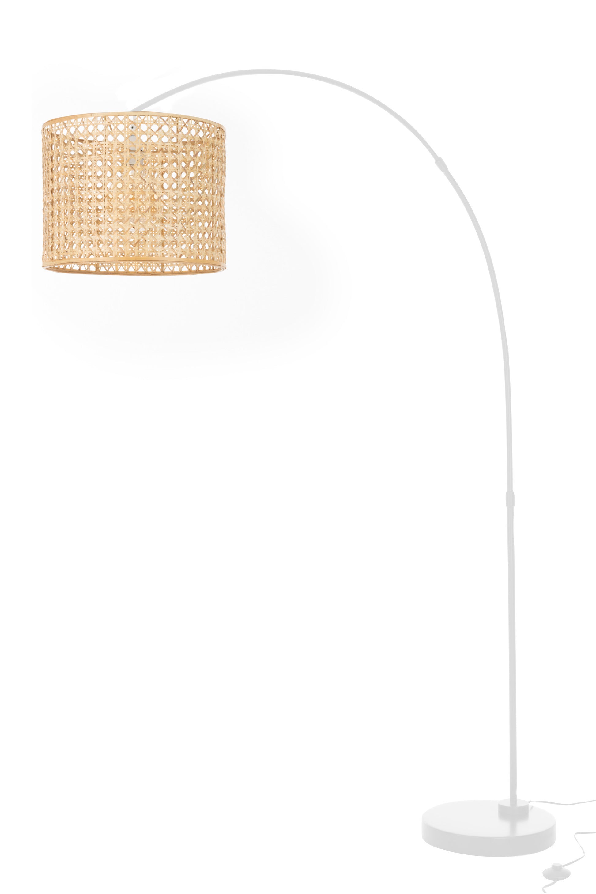 LAMP STANDING ROMA BAMBOO METAL NATURAL/WHITE