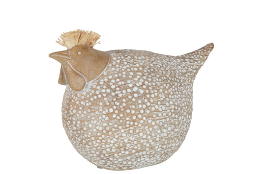 CHICKEN BOHO POLY LARGE BEIGE