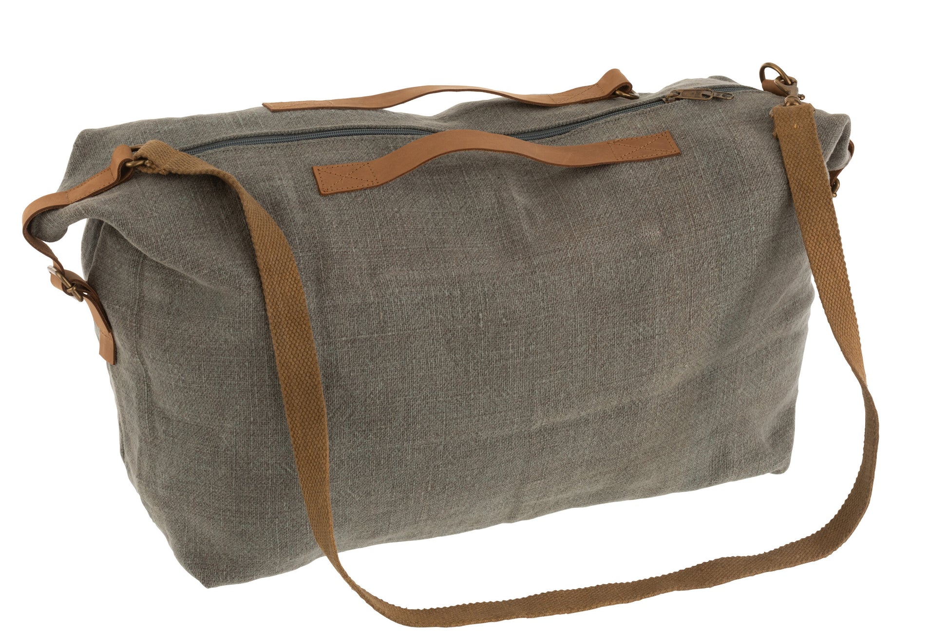 BEACH BAG WASHED JUTE GREY