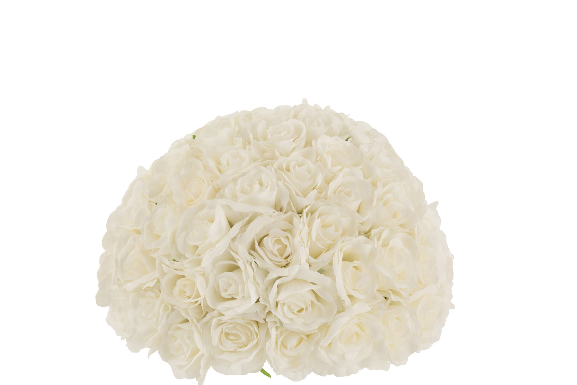 FLOWER BULB HALF ROSES PLASTIC WHITE MEDIUM