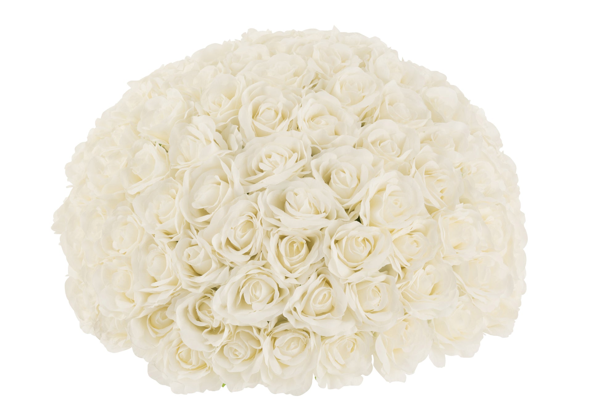 FLOWER BULB HALF ROSES PLASTIC WHITE LARGE