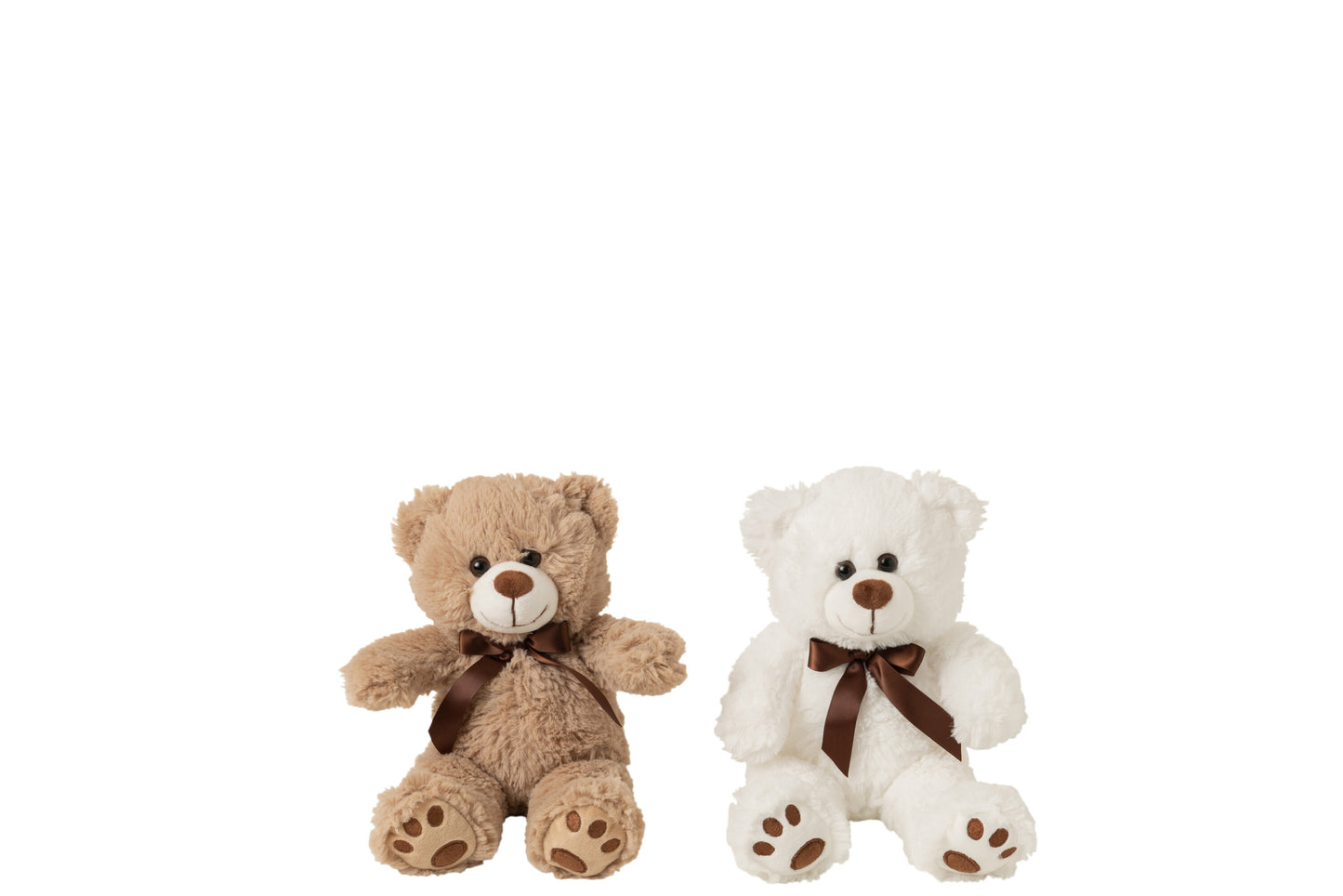 BEAR PLUSH WHITE/BEIGE SMALL ASSORTMENT OF 2