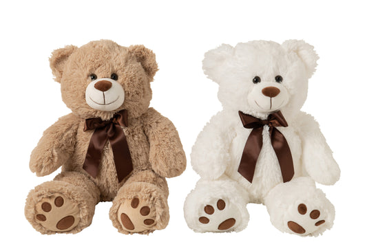 BEAR PLUSH WHITE/BEIGE LARGE ASSORTMENT OF 2