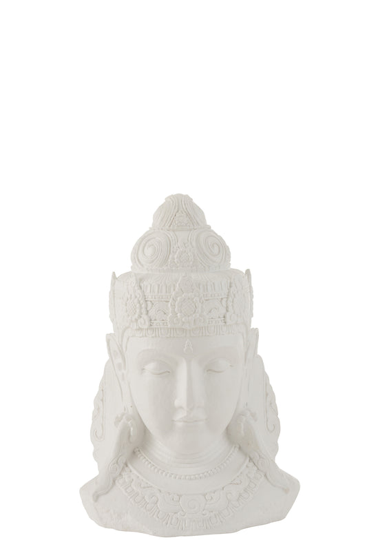 HEAD BUDDHA MAGNESIUM WHITE SMALL