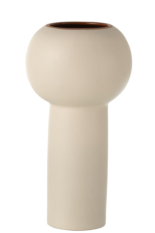 VASE BALL TERRACOTTA BEIGE