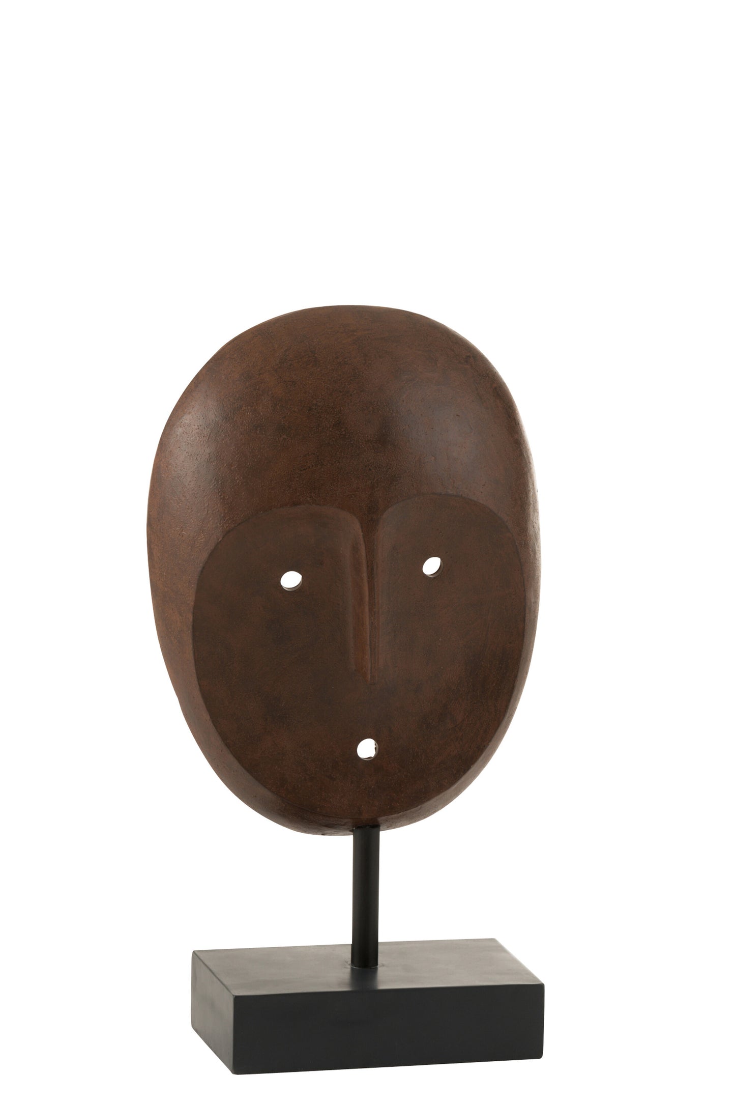 MASK ETHNIC ON FOOT POLY DARK BROWN