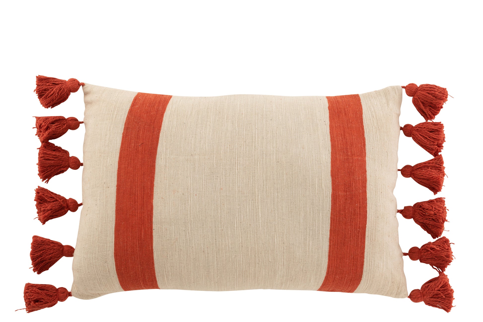 CUSHION BEACH GROOVES RECTANGLE COTTON CORAL