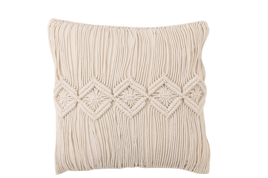 CUSHION COSY COTTON OFF WHITE LARGE