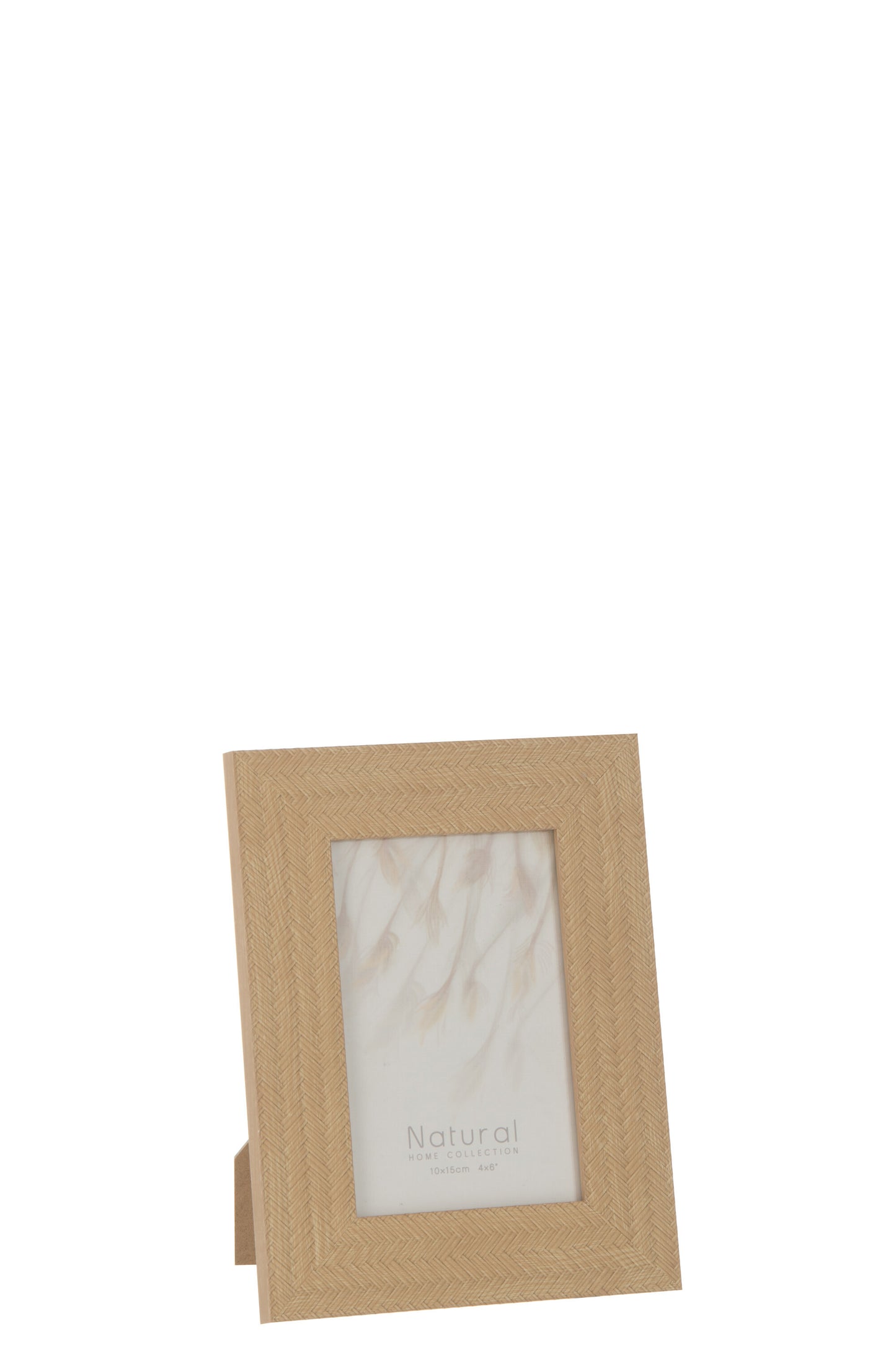 PHOTO FRAME 10X15 WOVEN TEXTURE POLYSTYRENE DARK BEIGE