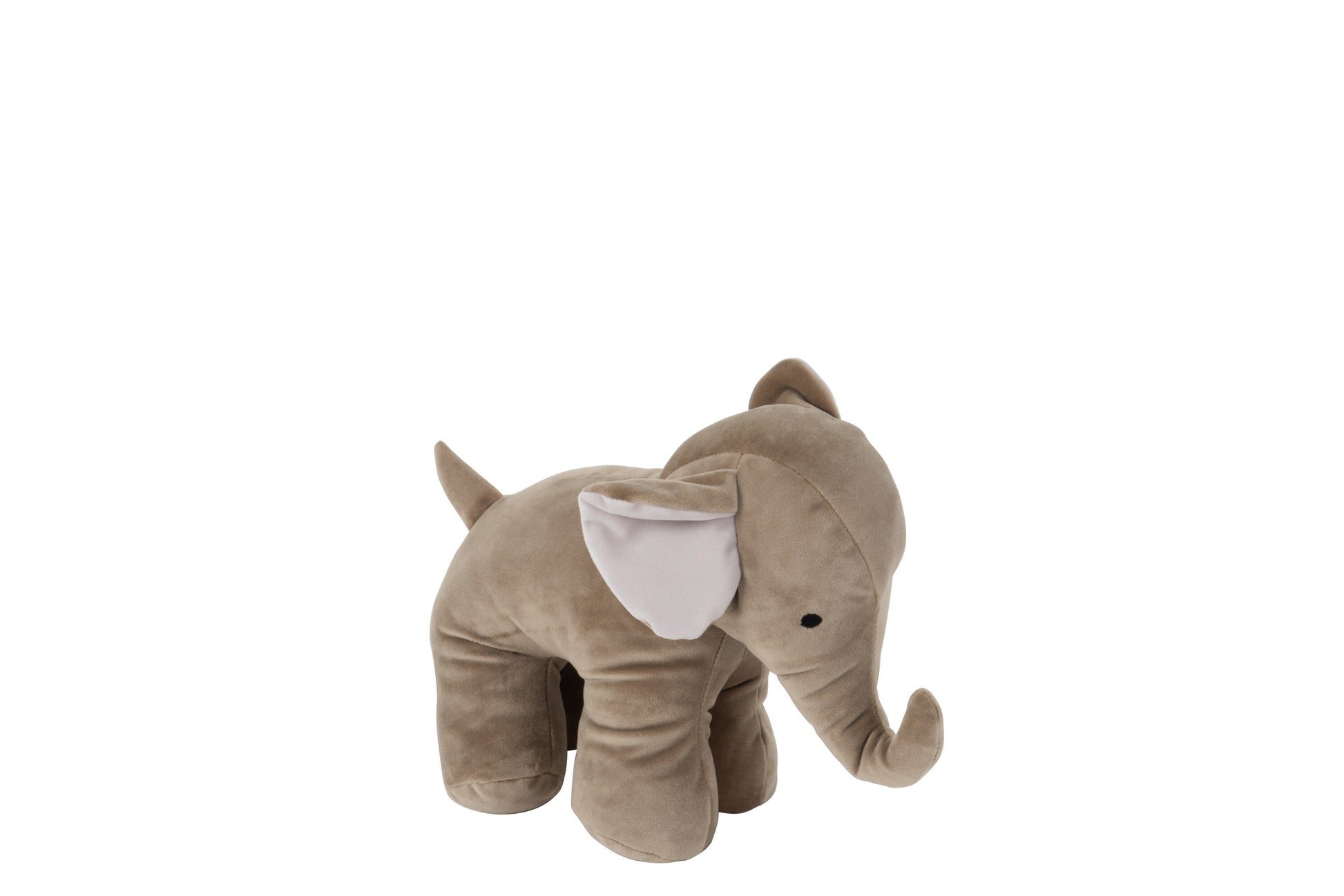 DOORSTOP  ELEPHANT TEXTILE GREY SMALL