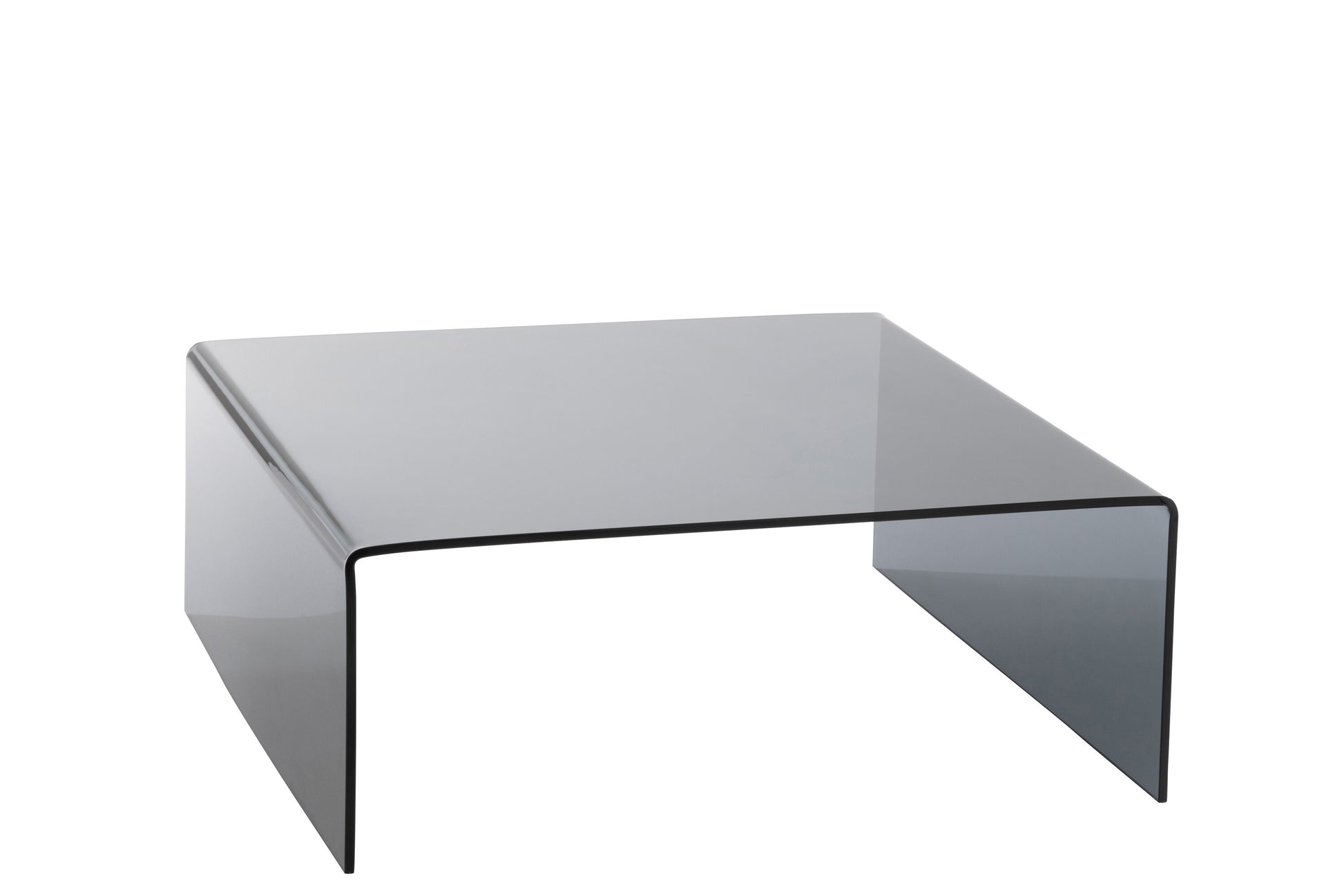 COFFEE TABLE SQUARE GLASS BLACK