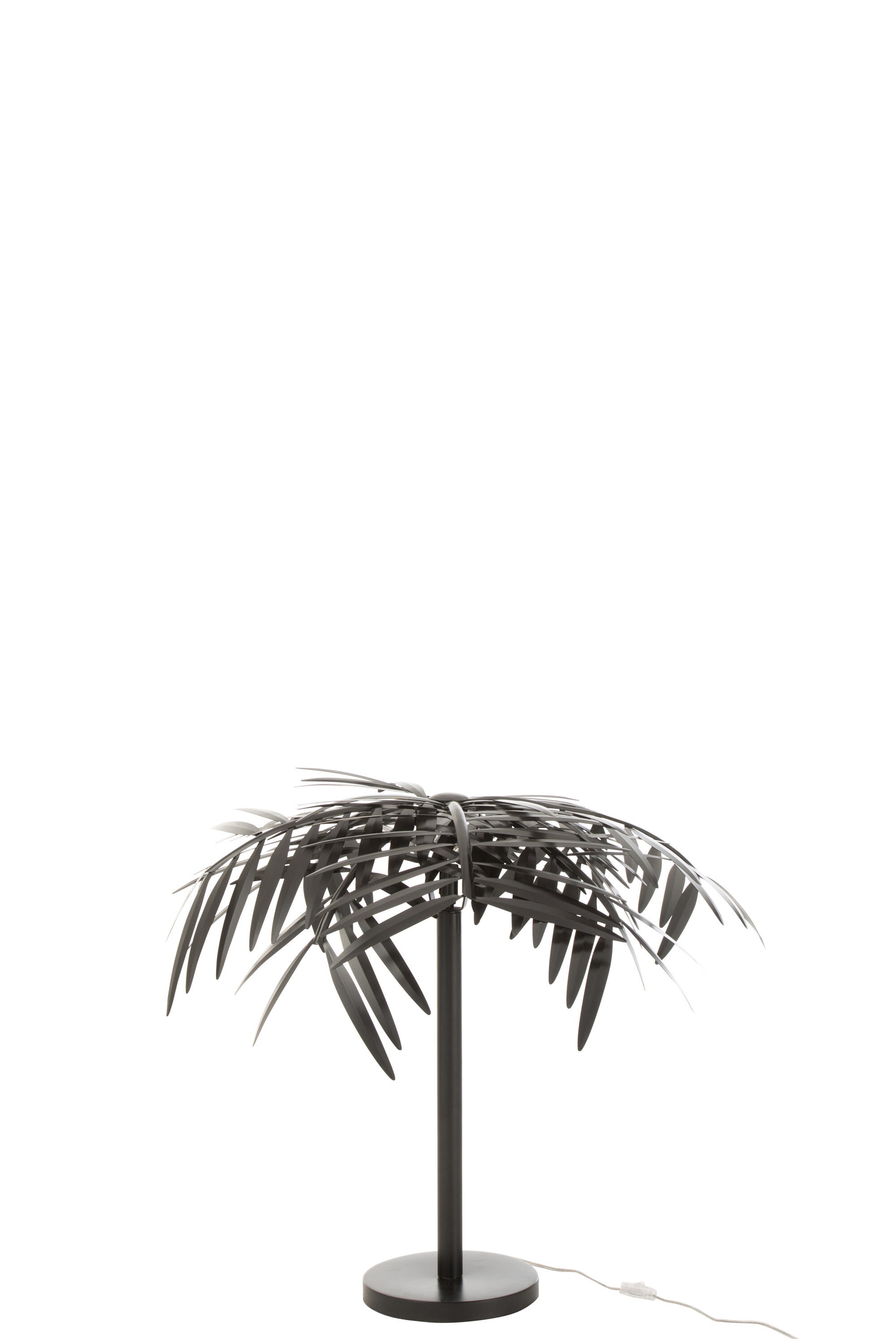 TABLE LAMP LEAF METAL BLACK