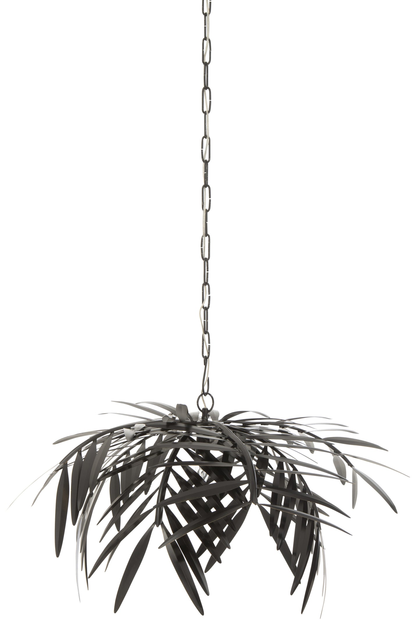 CHANDELIER LEAF METAL BLACK