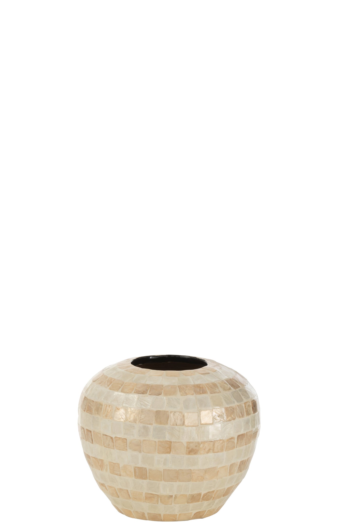 VASE BALL SHELLS/BAMBOO