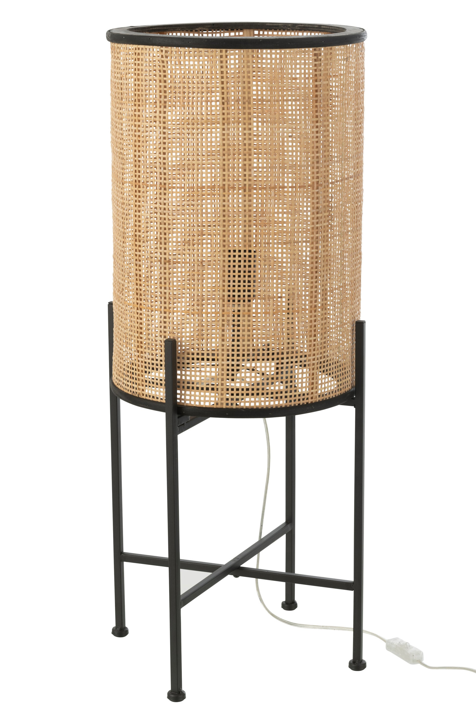 LAMP STANDING BAMBOO/METAL NATURAL