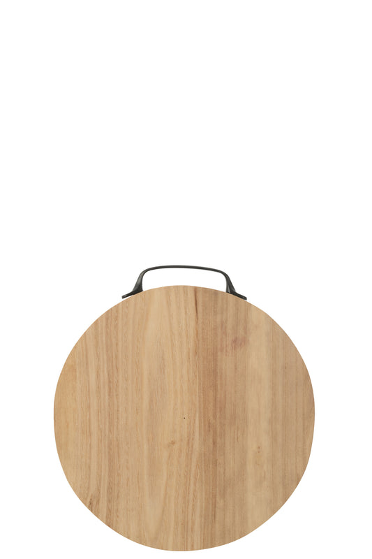 PLANK ROUND WOOD NATURAL SMALL