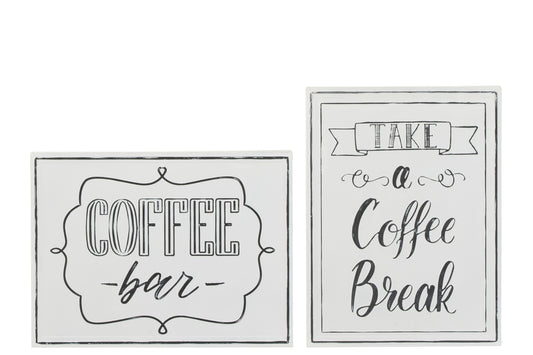 Coffee Metal Placard