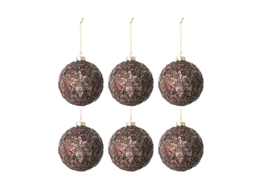 Baubles Sequins Dark Brown Small