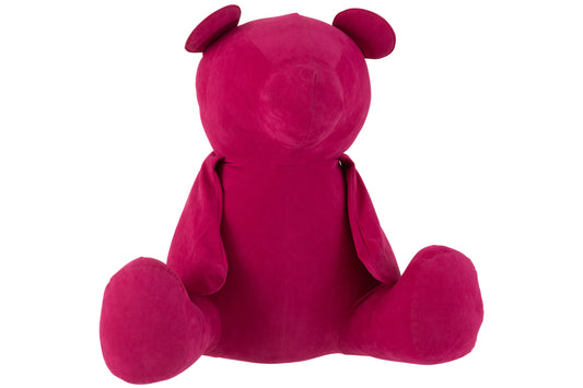 BEAR DECO MATTE VELVET PINK LARGE