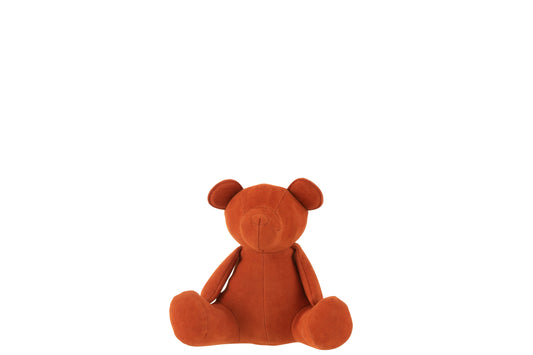 BEAR DECO MATTE VELVET ORANGE SMALL