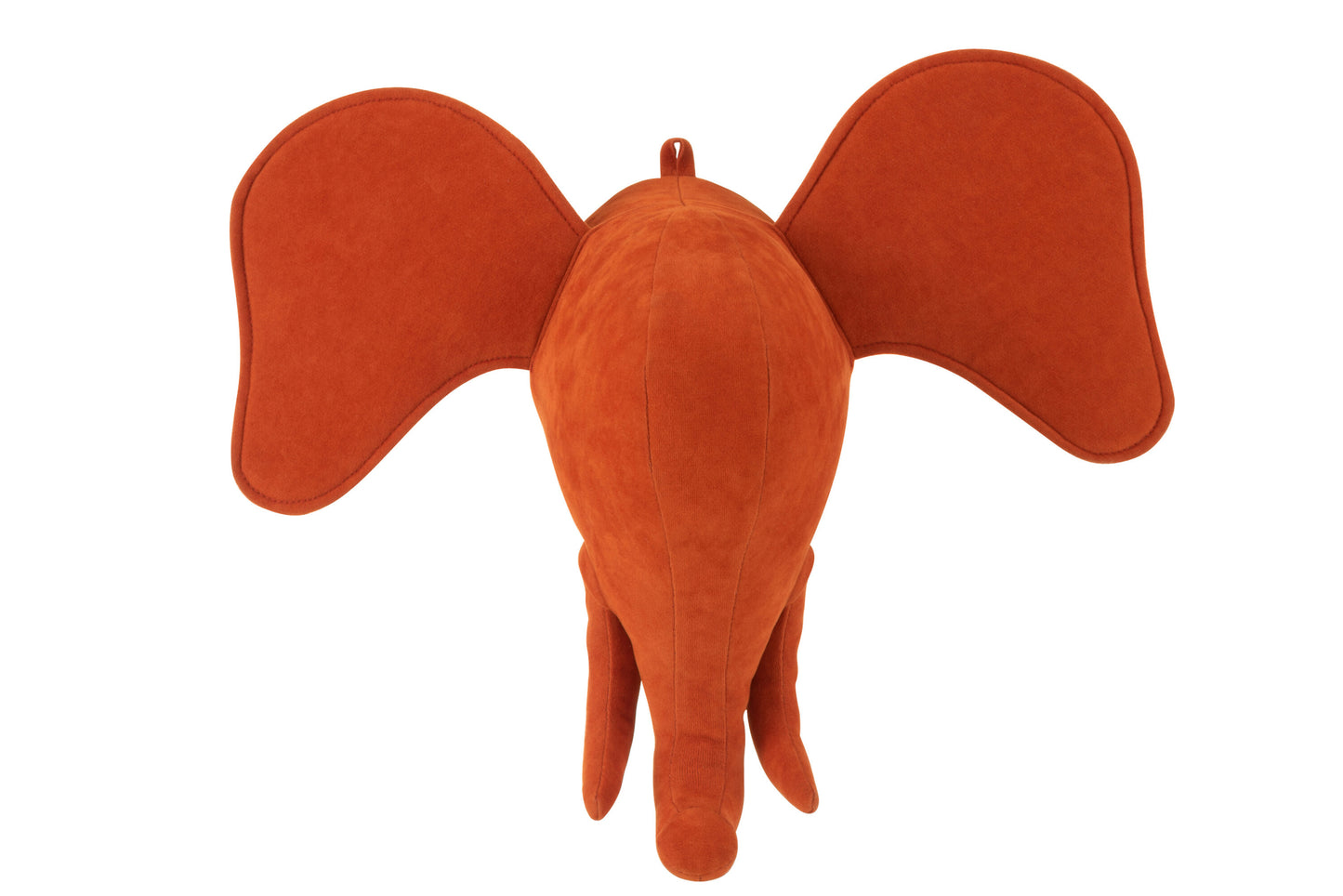 ELEPHANT HEAD HANGING VELVET ORANGE