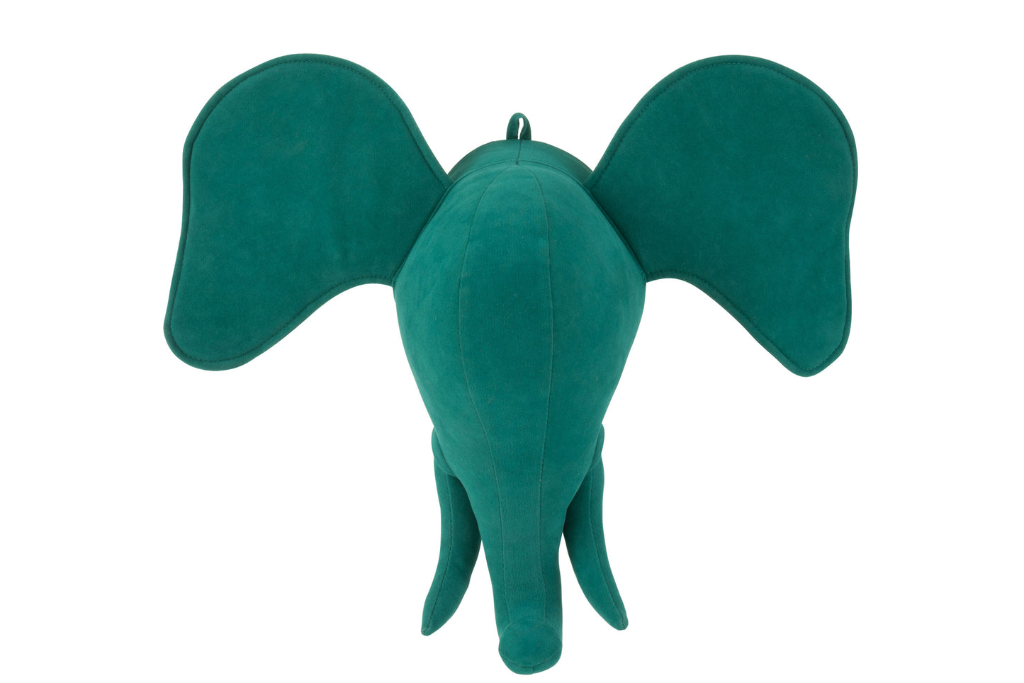 ELEPHANT HEAD HANGING VELVET GREEN