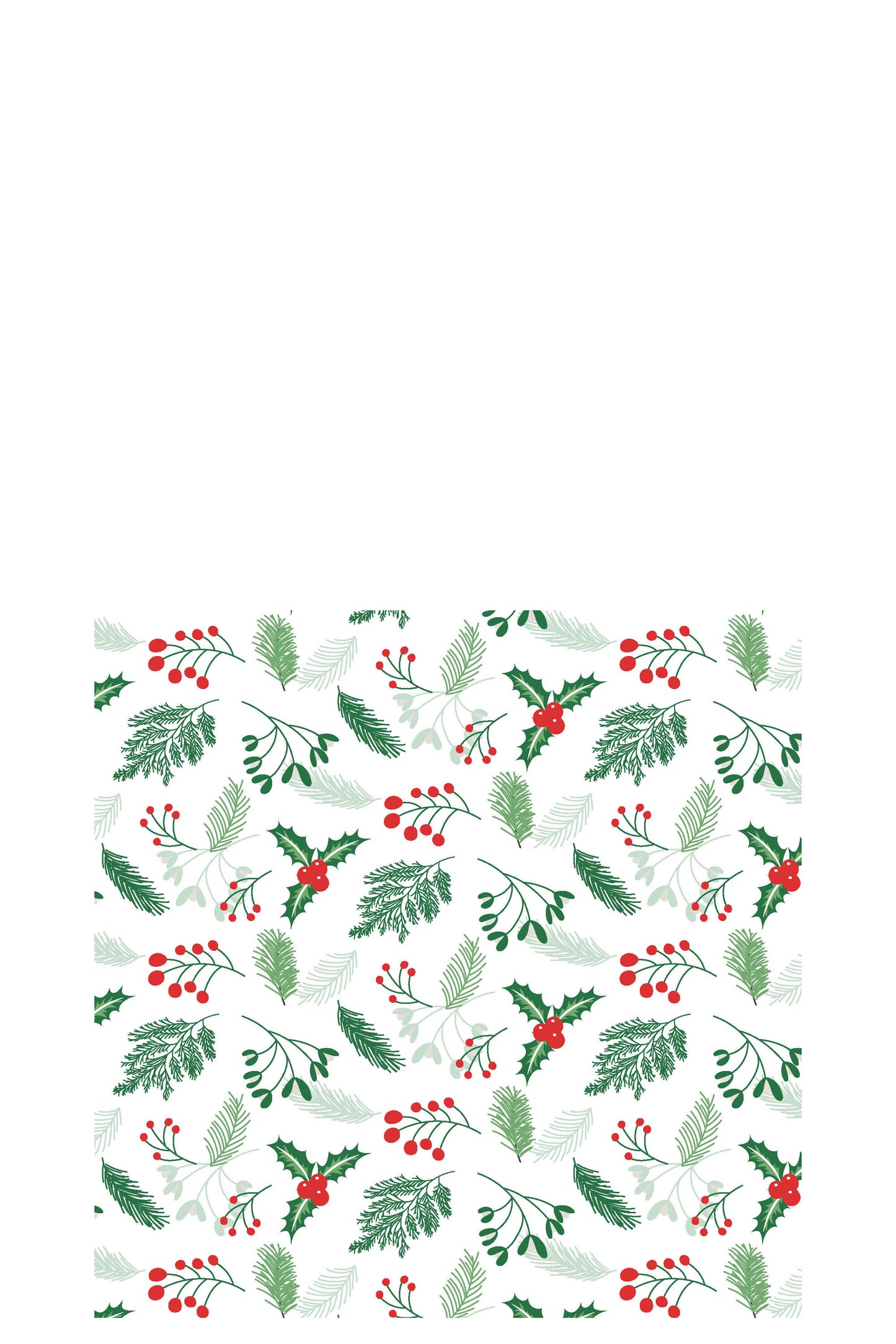 PACK 20 NAPKINS CHRISTMAS LEAVES PAPER MIX LARGE