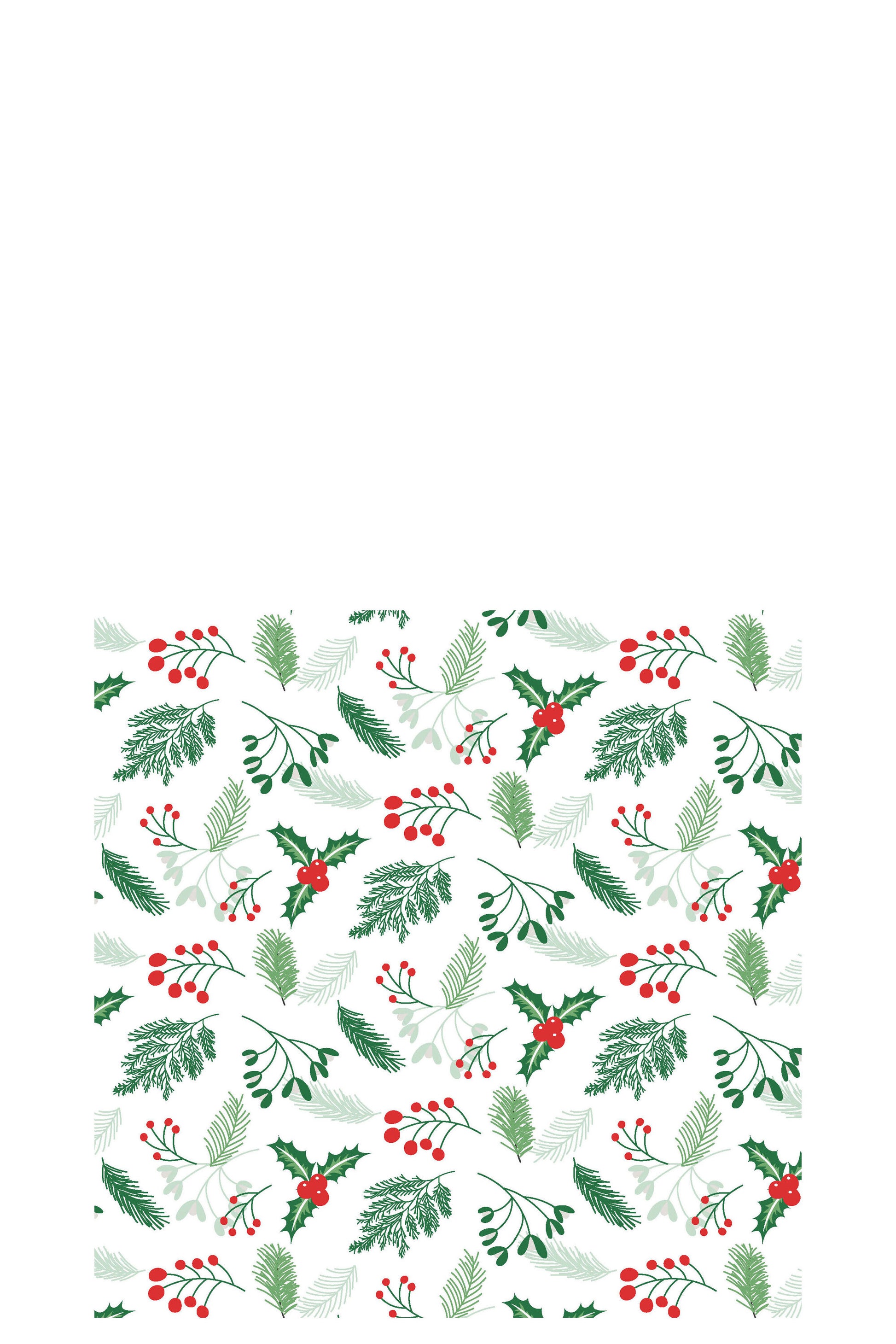 PACK 20 NAPKINS CHRISTMAS LEAVES PAPER MIX LARGE