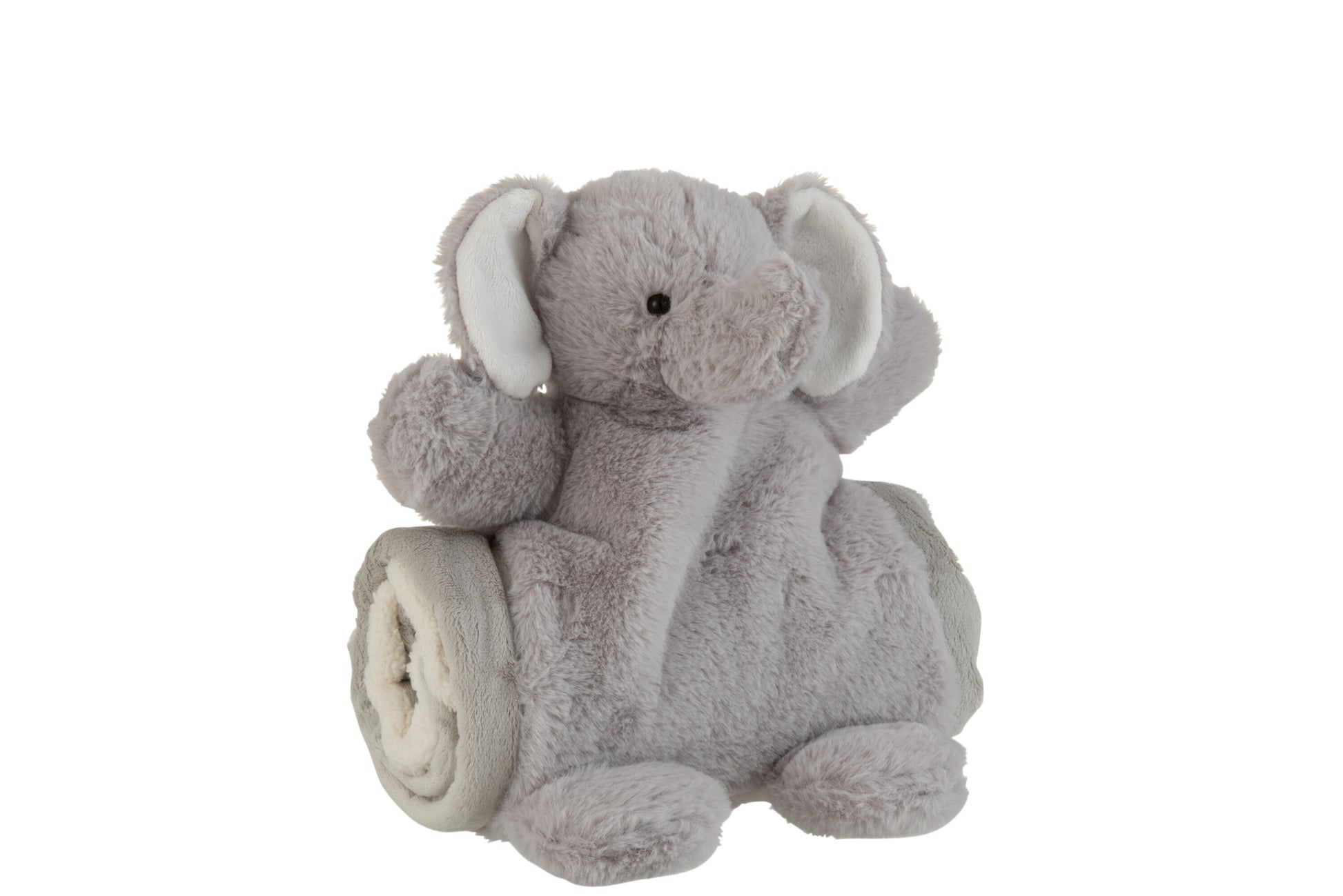 ELEPHANT+BLANKET PLUSH GREY