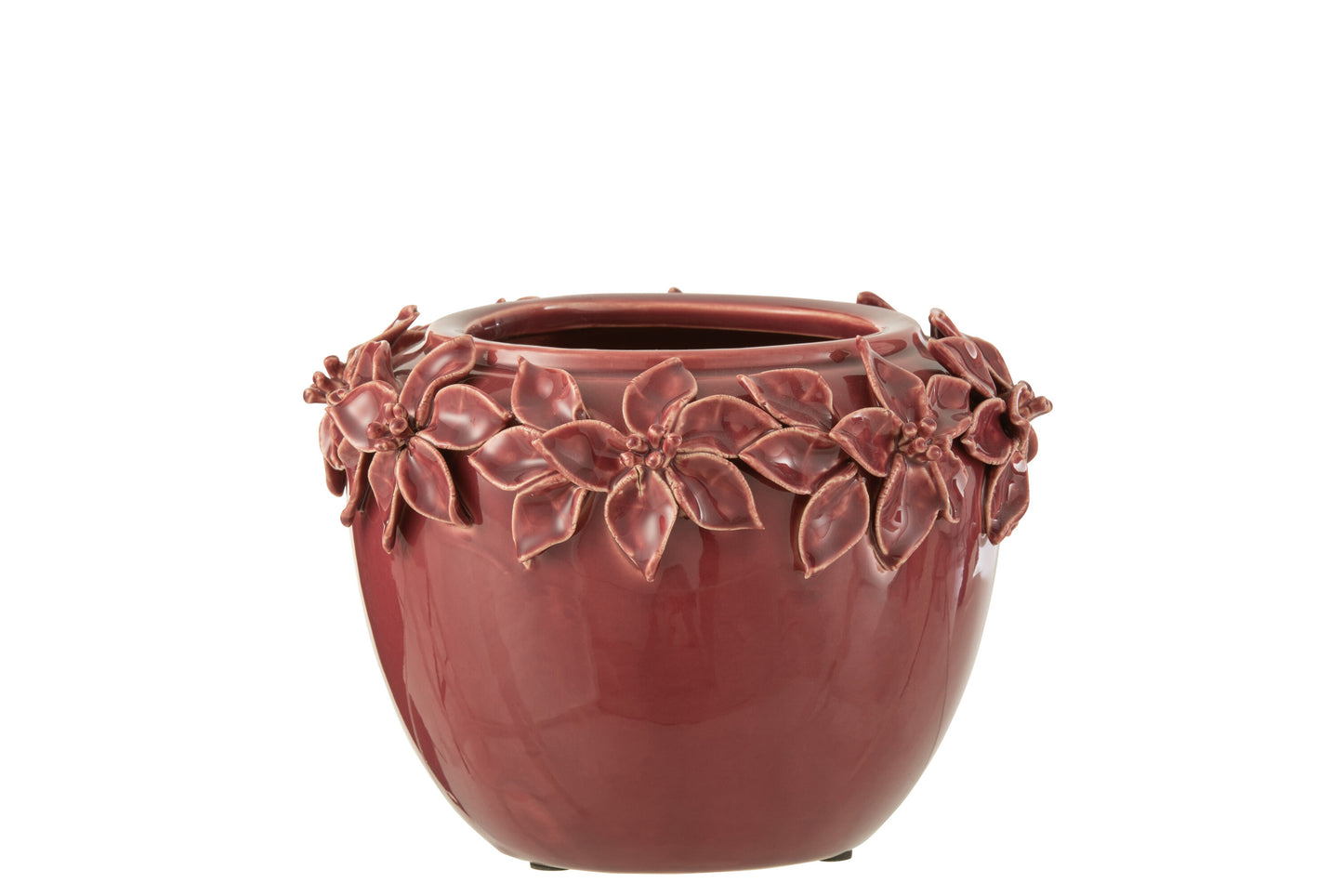 FLOWERPOT FLOWER CERAMIC PINK LARGE