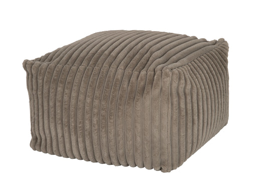 POUF CORDUROY POLYESTER MOUSE GREY