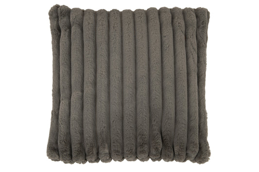 CUSHION CORDUROY POLYESTER DARK GREY