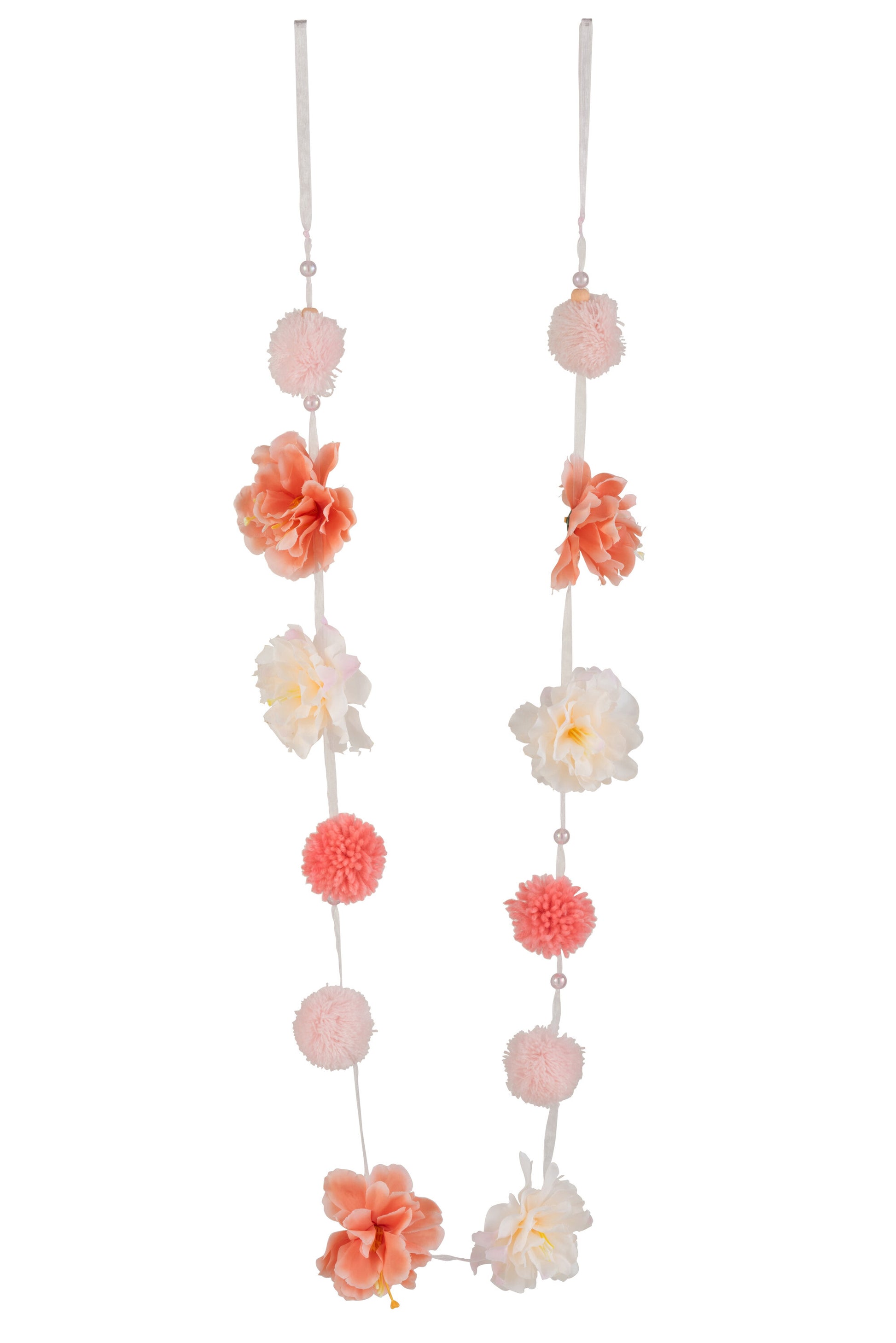 GARLAND FLOWER DECO PEACH/SALMON