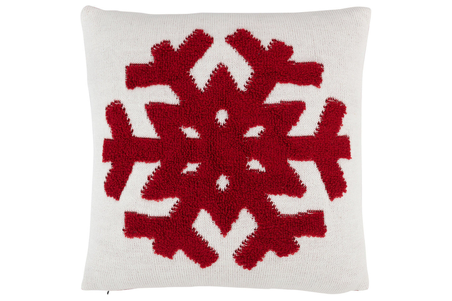 CUSHION ICICLE ACRYL/POLYESTER RED/WHITE