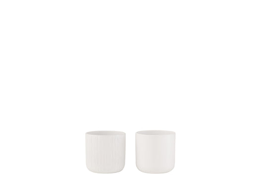 FLOWERPOT GEN CERAMIC WHITE EXTRA EXTRA SMALL ASSORTMENT OF 2