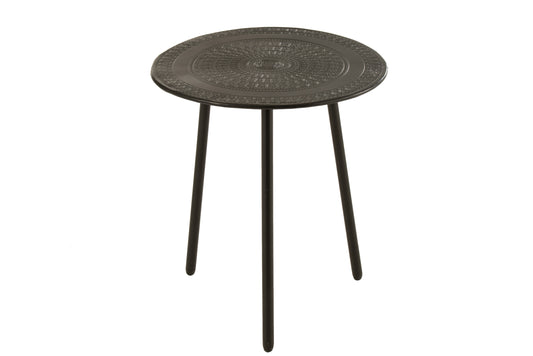 3 LEG TABLE METAL BLACK SMALL